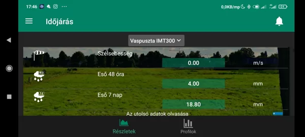 Fieldclimate felület